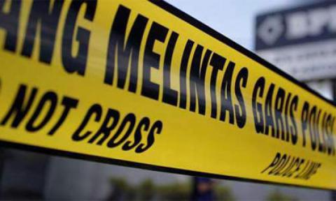 Lokasi Pembunuhan Anggota Brimob Masih Dipasang Garis Polisi