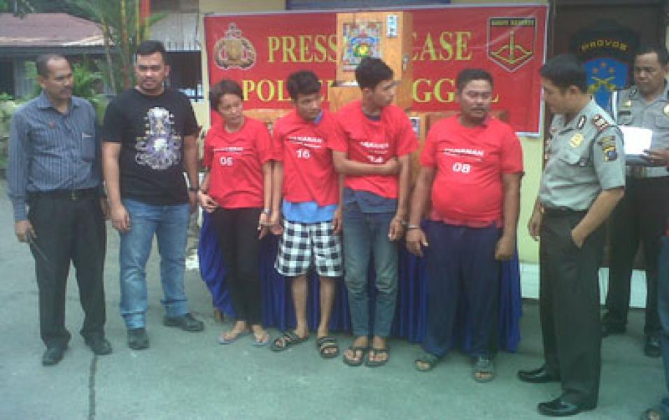 Polsek Sunggal Tangkap Empat Pemain Judi Jackpot