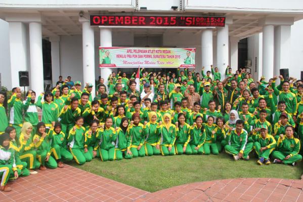 74 Atlet Kota Medan ke Bangka Belitung