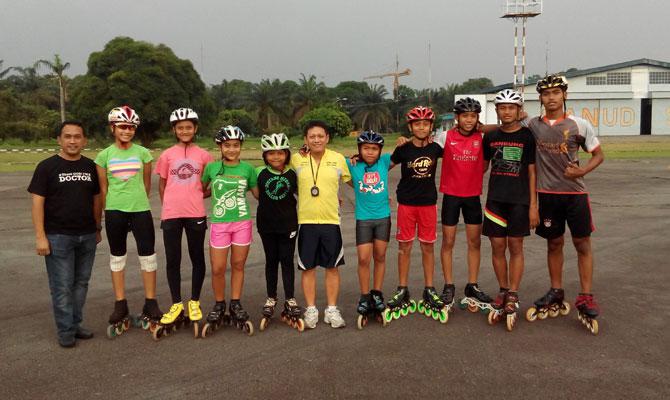 Atlet Sumut Ikuti Kejurnas Sepatu Roda Dengan Biaya Sendiri