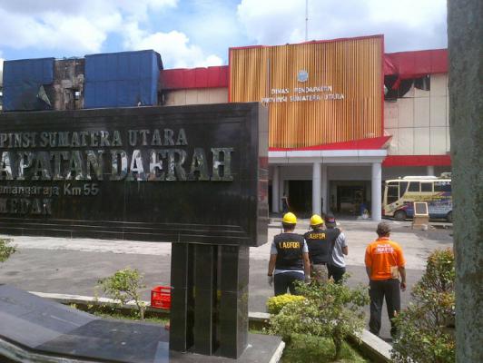 Tim Labfor Selidiki Penyebab Kebakaran Kantor Dispenda Sumut