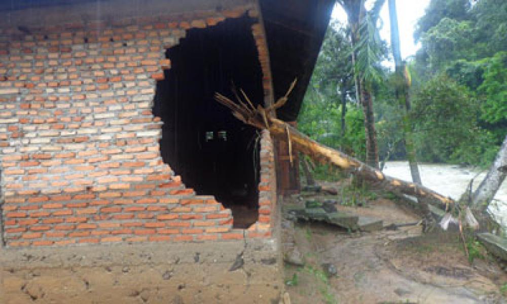 8 Desa di Kecamatan Ranto Baek Madina Dilanda Banjir