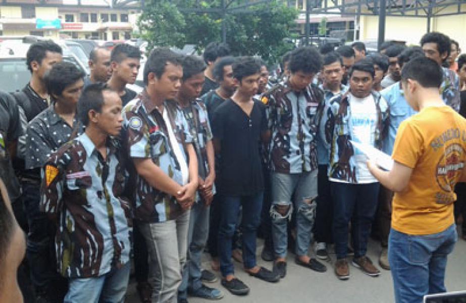 Polresta Medan Tangkap 43 Anggota IPK