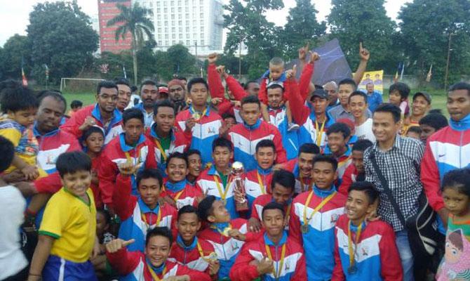 Aldo Antar GTH Kebun Bunga Boyong Piala Askot PSSI Medan