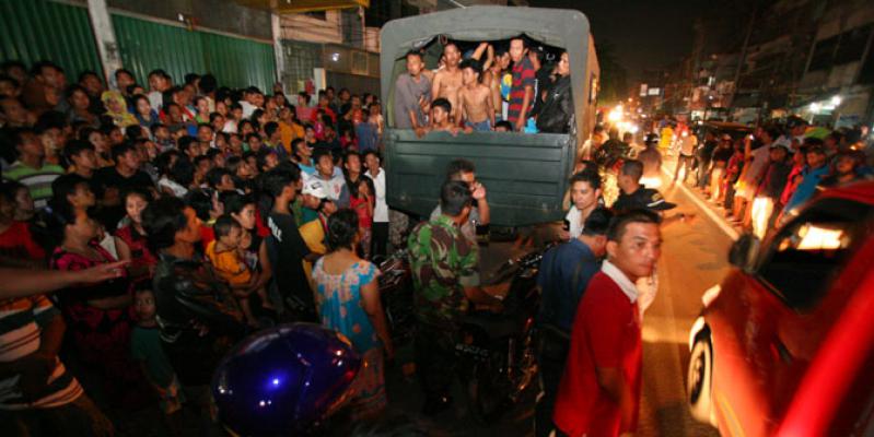 Kodim Medan Gerebek Tempat Judi dan Narkoba di Denai