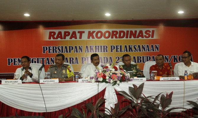 Pemprov Sumut Gelar Rakor Persiapan Akhir Pilkada
