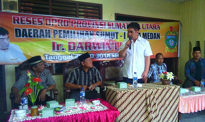 Reses, Anggota DPRD Sumut Darwin Lubis Dapat Keluhan Soal BPJS & Banjir