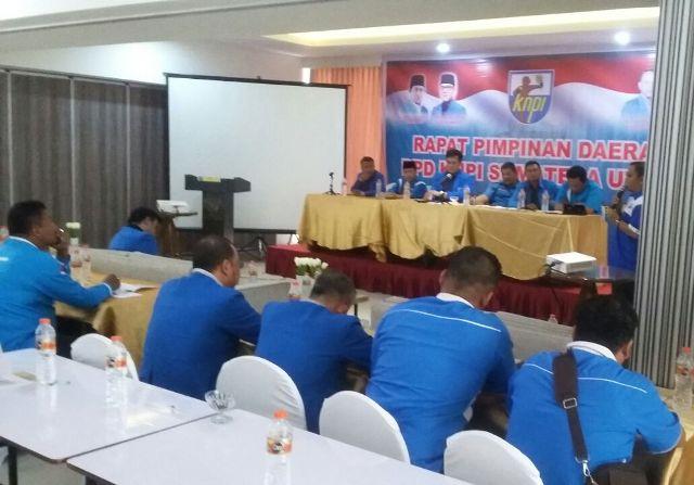 Panit 1 Binmas Polsek Medan Baru Pimpin PAM Rapimda KNPI Sumut