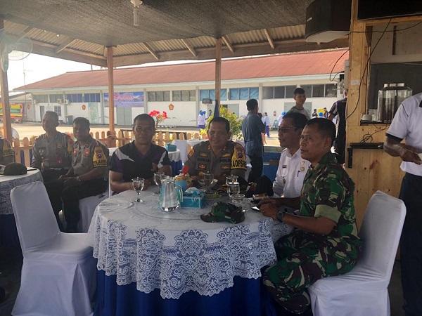 Sinergisitas TNI-Polri, Kapolres Pelabuhan Belawan Kunjungi Yon Marhanlan I Belawan 