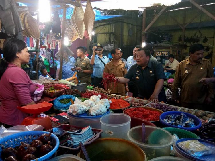 Walikota Sibolga Sidak ke Pasar Nauli
