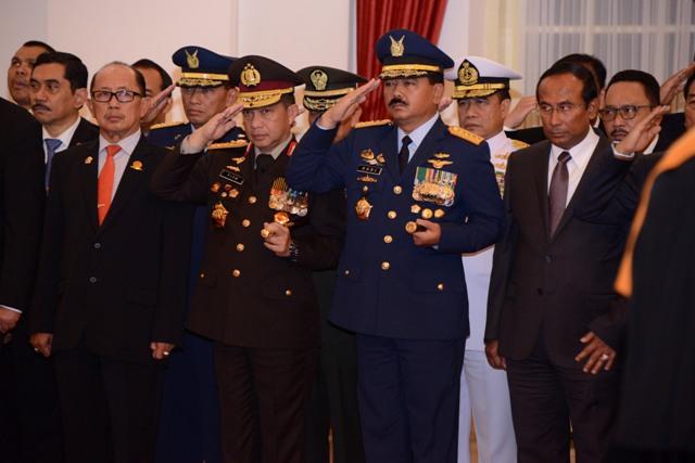 Panglima TNI Hadiri Pelantikan Kasal