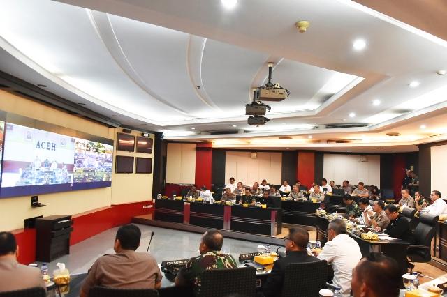 Pilkada Serentak, Panglima TNI Video Conference dengan Polda dan Kodam di 34 Provinsi