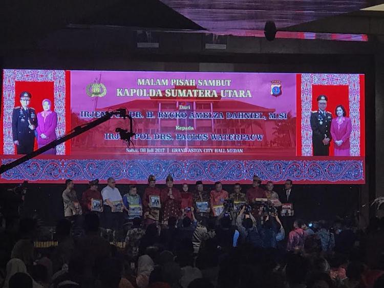 Pisah Sambut Kapolda Sumut Lama ke Kapolda Sumut Baru