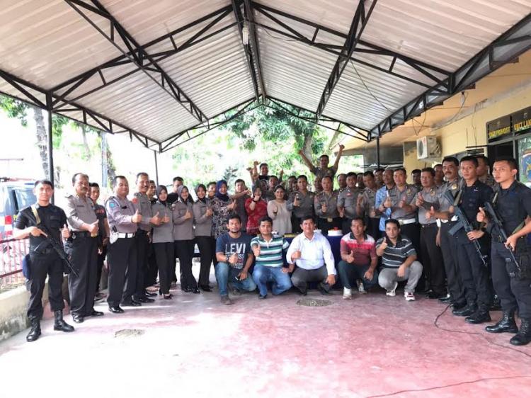 Halal Bihalal Perayaan Idul Fitri dan Peringatan HUT Bhayangkara ke-71 Polsek Medan Barat 