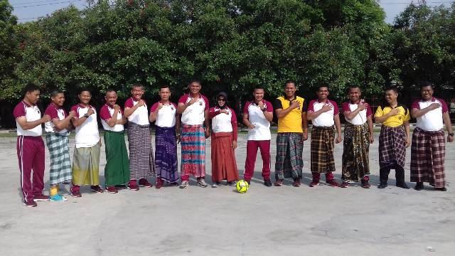 Peringati HUT Bhayangkara ke-72, Danyon Zipur I/DD Medan Kunjungi Polsek Medan Helvetia 