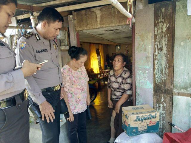 HUT Bhayangkara ke-72, Kapolsek Medan Helvetia Beri Bantuan ke Warga yang Membutuhkan