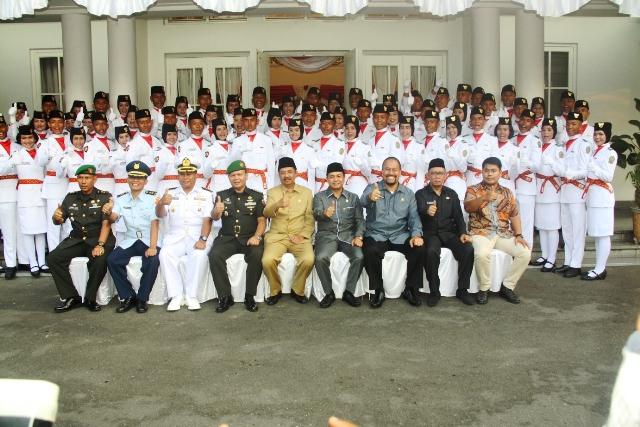 Pengukuhan Paskibraka Sumut Tahun 2016