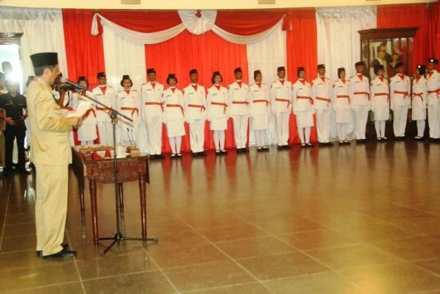 Pengukuhan Paskibraka Sumut Tahun 2016