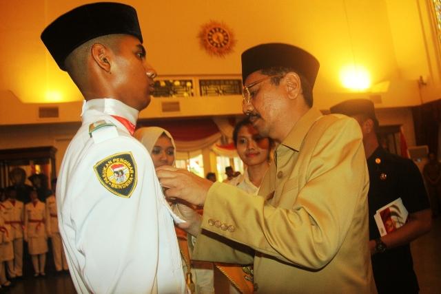 Pengukuhan Paskibraka Sumut Tahun 2016