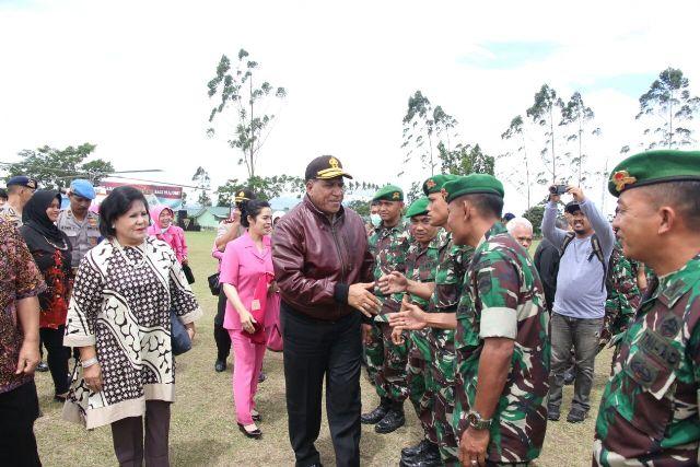 Kapoldasu Kunjungi Batalyon Infantri 125 Simbisa Kabanjahe, Kabupaten Karo 