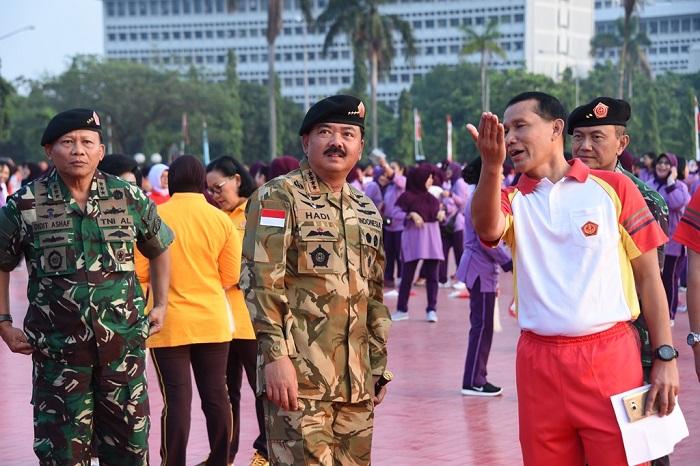Panglima TNI Tinjau Gladi Bersih Tari Gemu Famire Pemecahan Rekor Muri