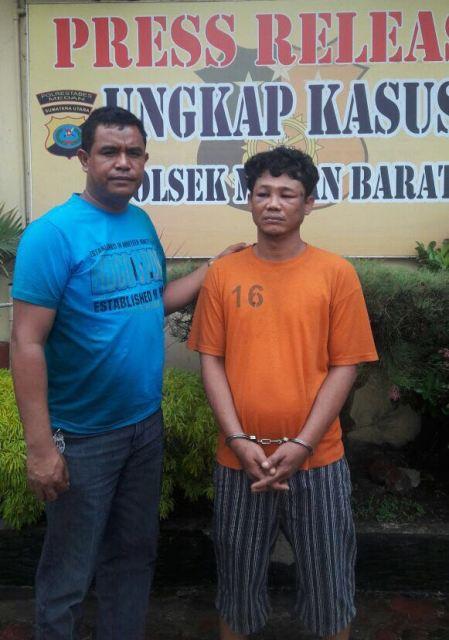 Polsek Medan Barat Amankan Acong, Pencuri Mobil Milik Henny Warga Glugur