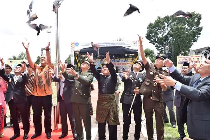 Kapolres Labuhanbatu Hadiri dan Meriahkan Acara Hari Jadi ke-73 Pemkab Labuhanbatu