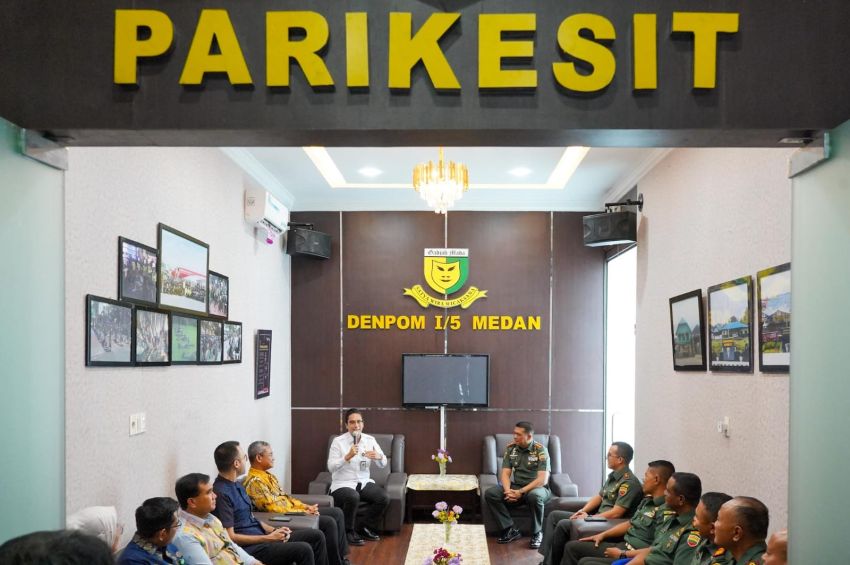 Tingkatkan Sinergisitas dan Rasa Kekeluargaan, Walikota Medan Kunjungi Dandenpom I/5