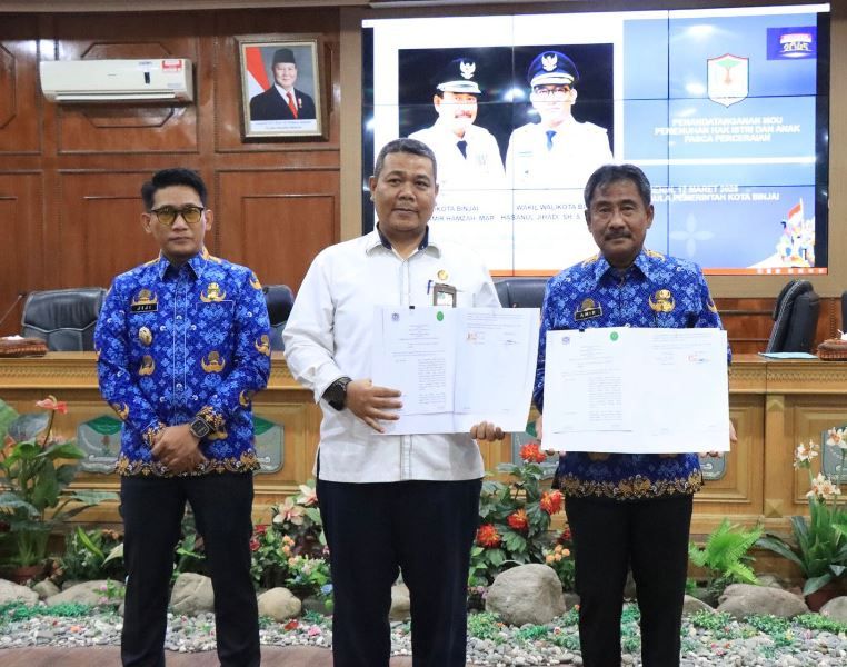 Wujudkan Pemenuhan Hak Perempuan dan Anak Pasca Perceraian, Pemko Binjai Bersama PA Kota Binjai Laksanakan Penandatanganan Kerjasama