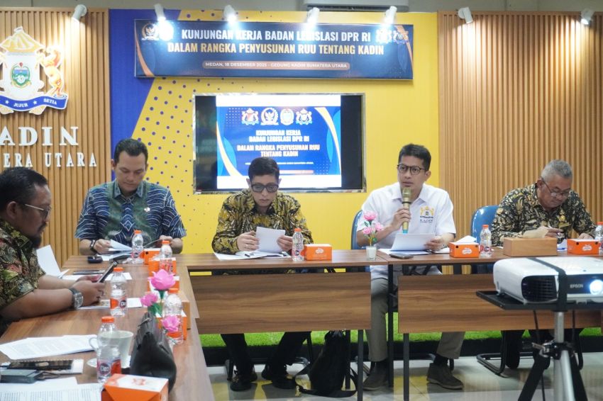 Badan Legislasi DPR RI Kunjungi Kadin Sumatera Utara Bahas Penyusunan RUU Kadin