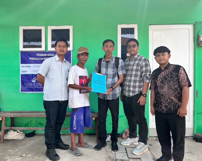 CitraLand Tanjung Morawa Wujudkan Kepedulian Sosial Melalui Program Bedah Rumah
