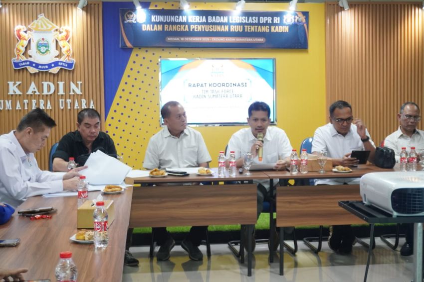 Koordinasi Tim Task Force KADIN Sumut Implementasi Permenkum Nomor 49 Tahun 2025