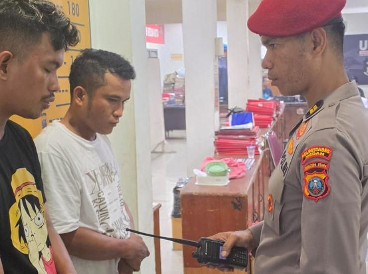 Polisi Tangkap Dua Residivis Curanmor saat Beraksi di Jalan Air Bersih Medan