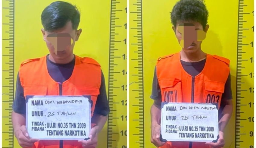 Dua Pria Sembunyikan Sabu 4,15 Gram dalam Kotak Rokok Diciduk