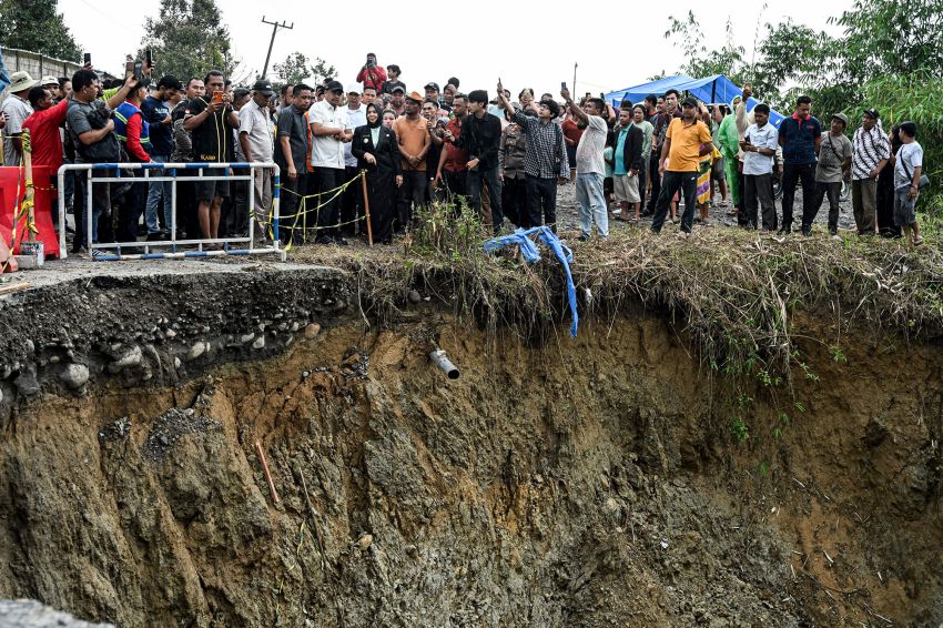 Jalan Longsor Pamah Semelir Langkat Mulai Diperbaiki Oktober