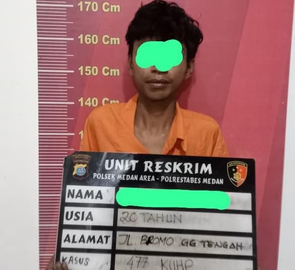 Maling TO Polsek Medan Area Diringkus di Jalan Bromo