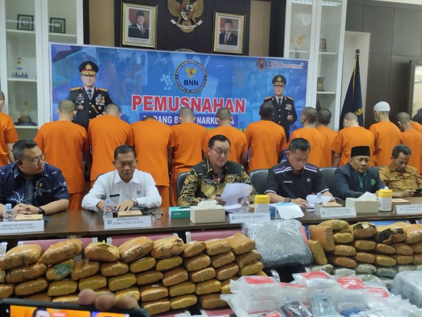 Juni-September 2026, BNNP Sumut Ungkap 10 Kasus