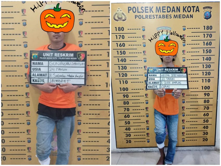 Polsek Medan Kota Tembak Dua Perampok Wanita Driver Ojol