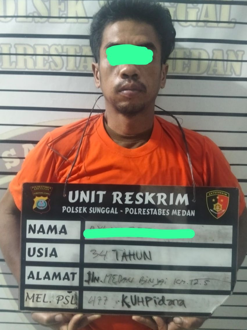 Nyolong Sawit di Perkebunan Sei Semayang, Maling ini Ditangkap Polsek Medan Sunggal